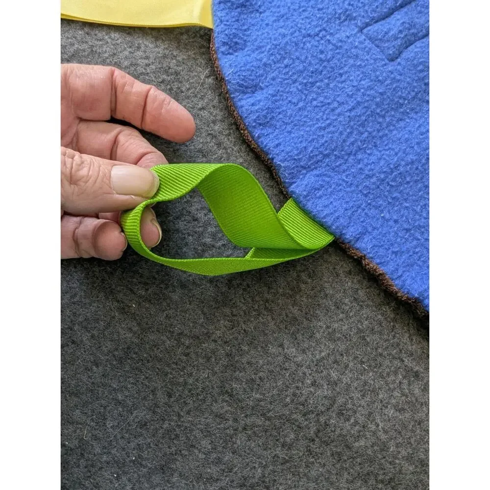 Handmade?  Football Baby Blanket Brown ,Lovey, With‎ Tags, See Photos